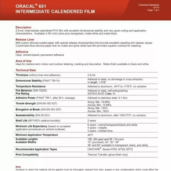 12" x 5 Feet TRAFFIC BLUE Oracal 651 Cricut Hobby Craft Decal Vinyl Sticker - Picture 2 of 3